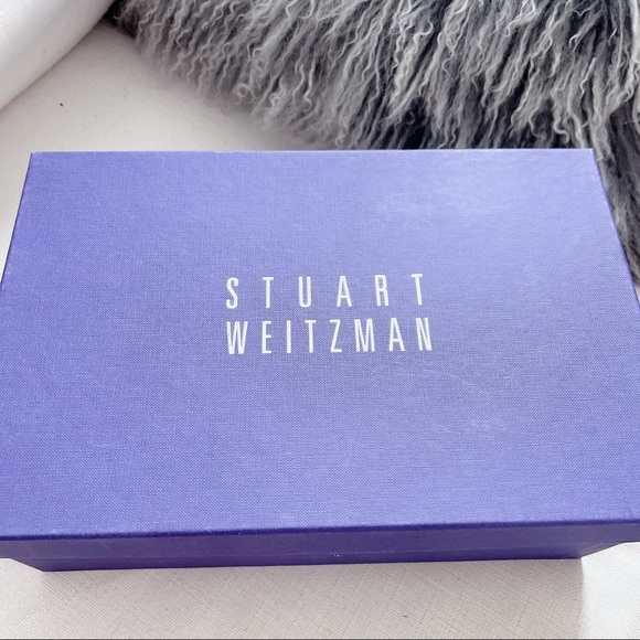 Stuart Weitzman Leather Braided Raffia Platform Wedges Blue Size 10.5 - Picture 9 of 9